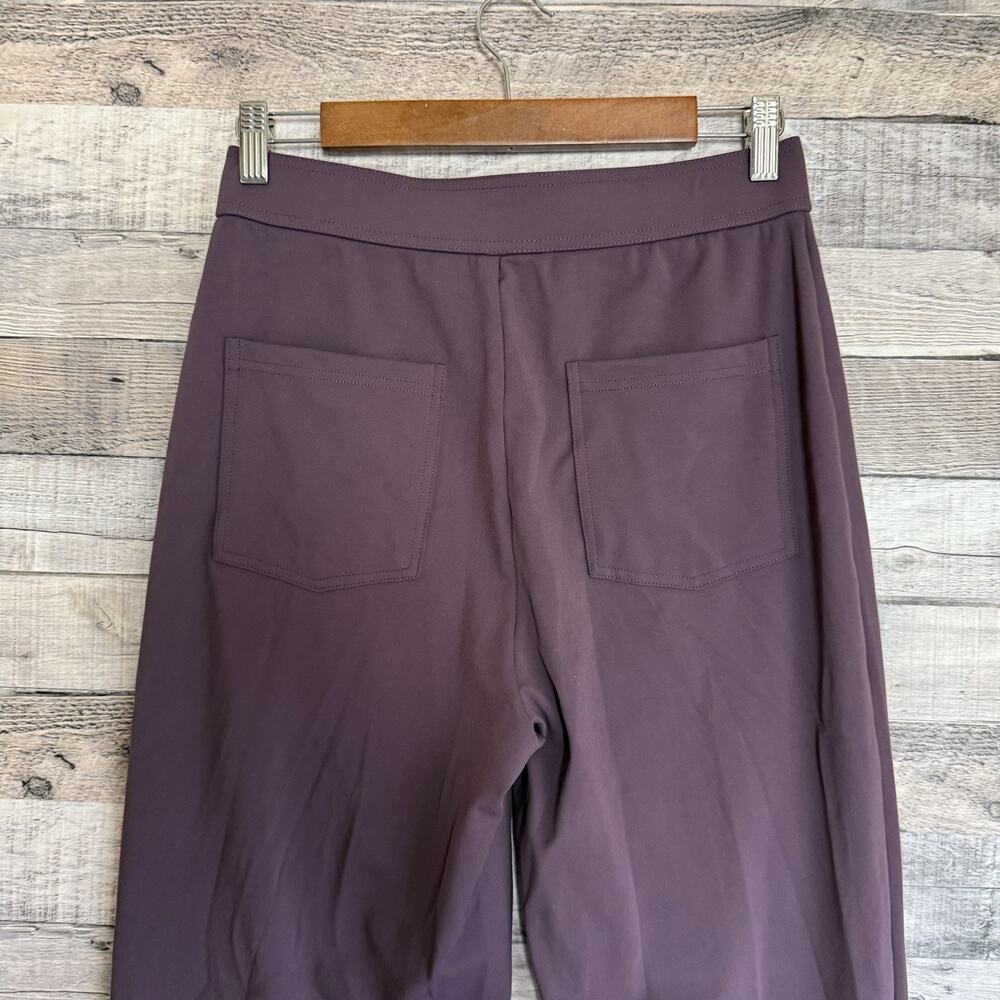 Halara DayStretch High Waisted Pockets Straight Leg Casual Pants Purple Med P - Picture 4 of 10